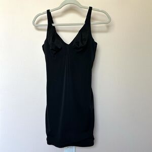 Nancy Ganz Body Slimmers Size 34C Mini Slip Dress Black